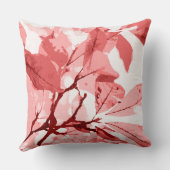 秋の色、葉3 クッション (裏面)