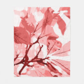 秋の色、葉3 フリースブランケット (正面)