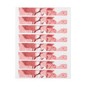 秋の色、葉3 ラップアラウンドラベル (シート)