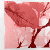 秋の色、葉3 三つ折りクリスマスカード (内部最初)