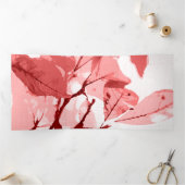 秋の色、葉3 三つ折りクリスマスカード (内部)