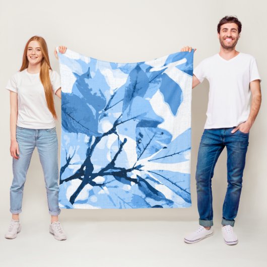 秋の色、葉4 フリースブランケット (インサイチュ)