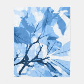 秋の色、葉4 フリースブランケット (正面)