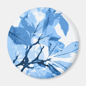 秋の色、葉4 マグネット (正面)