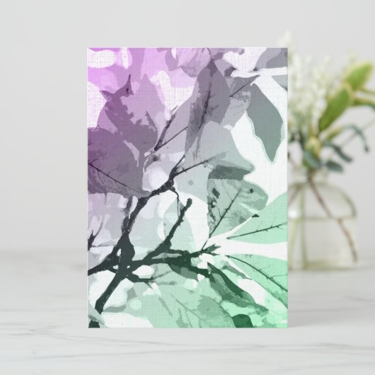 秋の色、葉5 サンキューカード (スタンド正面)