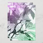 秋の色、葉5 サンキューカード (正面/裏面)