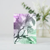 秋の色、葉5 ポストカード (スタンド正面)