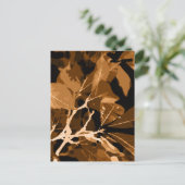 秋の色、葉6 ポストカード (スタンド正面)