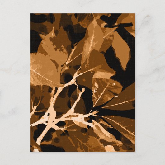 秋の色、葉6 ポストカード (正面)