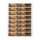 秋の色、葉6 ラップアラウンドラベル (シート)