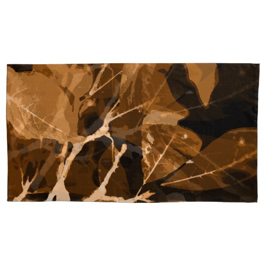 秋の色、葉6 枕カバー (正面)