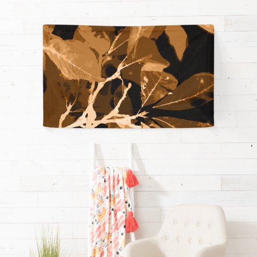 秋の色、葉6 横断幕 (インサイチュ)