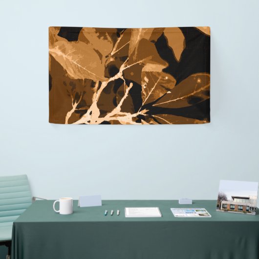 秋の色、葉6 横断幕 (トレードショー)