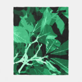 秋の色、葉7 フリースブランケット (正面)