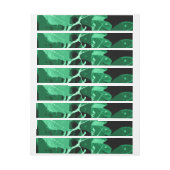 秋の色、葉7 ラップアラウンドラベル (シート)