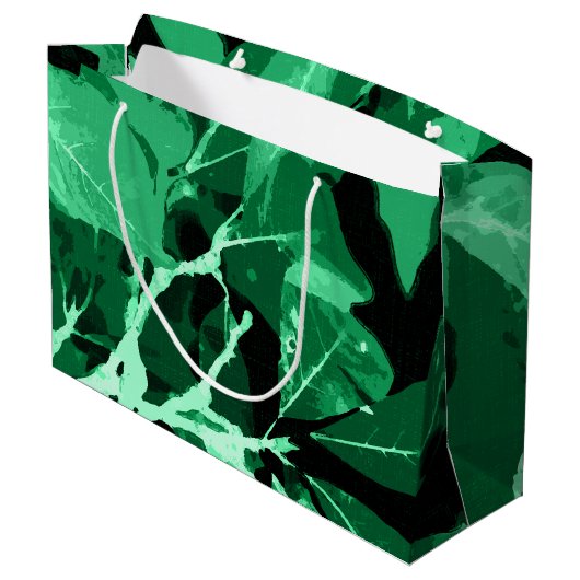 秋の色、葉7 ラージペーパーバッグ (裏面アングル)