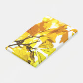 秋の色、葉 ポストイット (アングル)