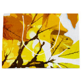 秋の色、葉 ラージペーパーバッグ (正面)