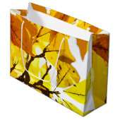 秋の色、葉 ラージペーパーバッグ (正面アングル)