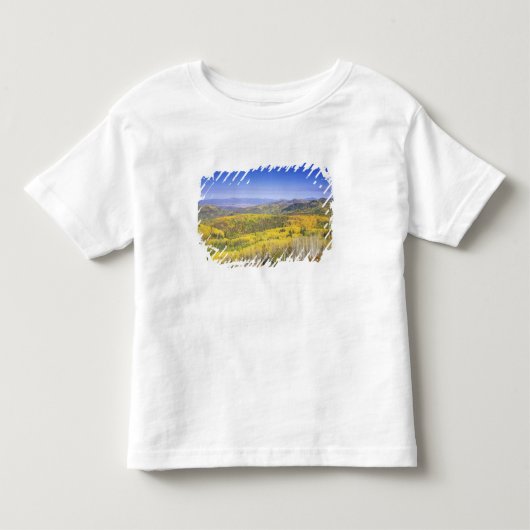 秋の色、近くのRoutt国有林 トドラーTシャツ (正面)