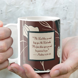 秋の花々の朝賛美のマグカップ コーヒーマグカップ