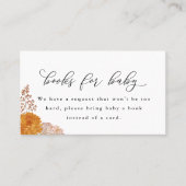 秋の花がブックエンクロージャカードを持ってくる 名刺 (正面)