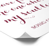 秋の花が私の魂の愛するものを見つけた ポスター (角)