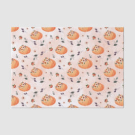 秋の花とカボチャ 薄葉紙