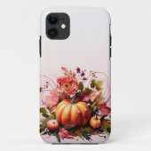 秋の花とカボチャiPhoneケース Case-Mate iPhoneケース (裏面)