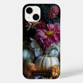 秋の花とカボチャiPhoneケース Case-Mate iPhone 14ケース