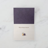 秋の花とパンパスグラス結婚ズ サンキューカード (内部)