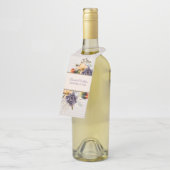 秋の花とパンパスグラス結婚ズ ボトルネックタグ (アングル)