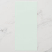 秋の花とパンプキンの感謝祭ディナー メニュー (裏面)