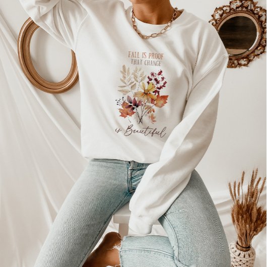 秋の花と引用文 Tシャツ