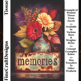 秋の花と思い出のサインDQ2Fデクページ 薄葉紙