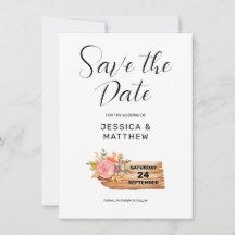 秋の花と木のサイン