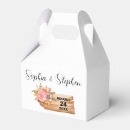 秋の花と木のサイン フェイバーボックス