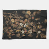 秋の花と木1884飾日本のりアート キッチンタオル (横)
