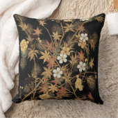 秋の花と木1884飾日本のりアート クッション (ブランケット)