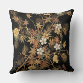 秋の花と木1884飾日本のりアート クッション (裏面)