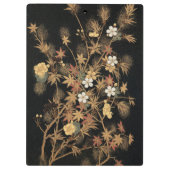 秋の花と木1884飾日本のりアート クリップボード (裏面)