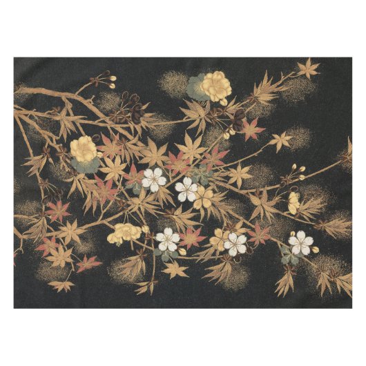 秋の花と木1884飾日本のりアート テーブルクロス (正面(横))
