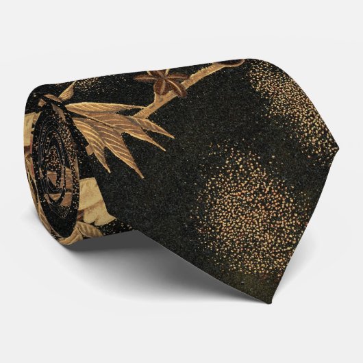 秋の花と木1884飾日本のりアート ネクタイ (ロール)