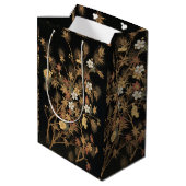 秋の花と木1884飾日本のりアート ミディアムペーパーバッグ (裏面アングル)