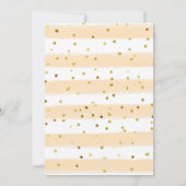 秋の花と森のベイビーシャワー招待状 招待状 (裏面)