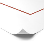 秋の花と葉秋自然結婚の ポスター (角)