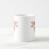 秋の花と葉 コーヒーマグカップ (中央)