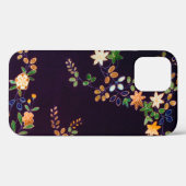 秋の花と葉、日本のデザイン Case-Mate iPhoneケース (裏面 (横))