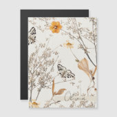 秋の花と蝶 (正面/裏面)