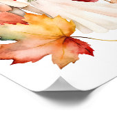 秋の花と離れシニアフレンズポスター ポスター (角)